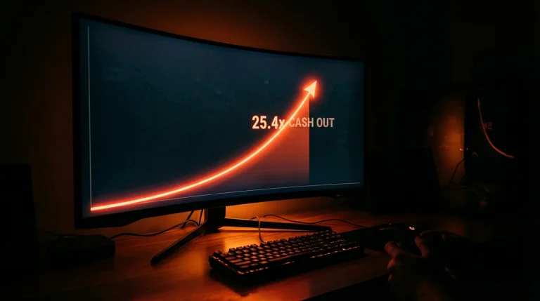 Rising curve graph on a dark screen with a dramatic upward trajectory